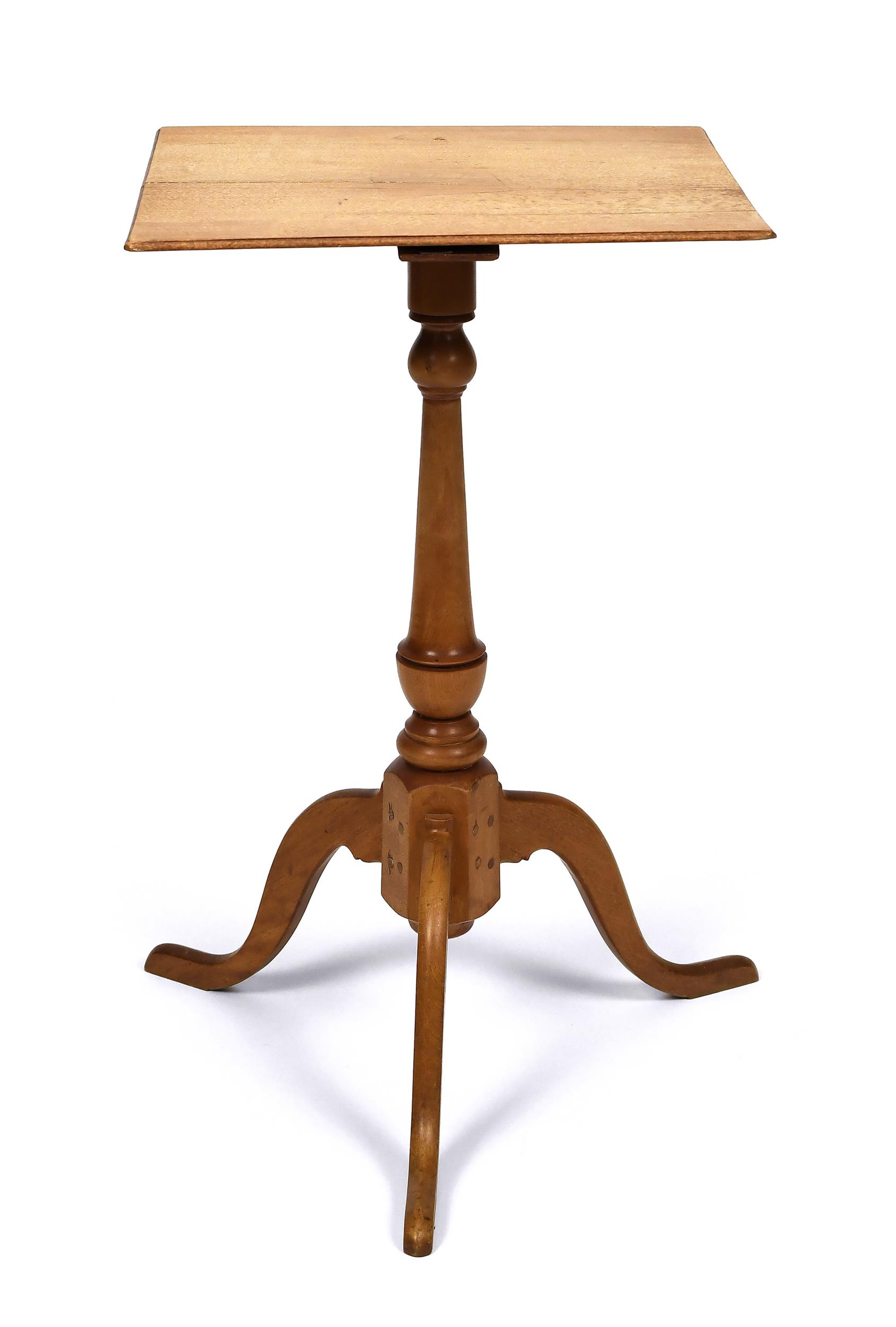 NH FEDERAL DUNLAP CANDLESTAND. A