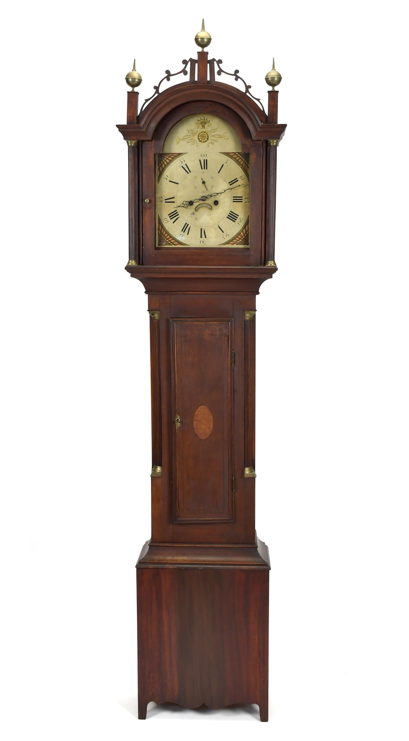 N.H. FEDERAL TALL CLOCK, ATTRIB.