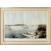 NIAGARA FALLS, LARGE HAND-COLO