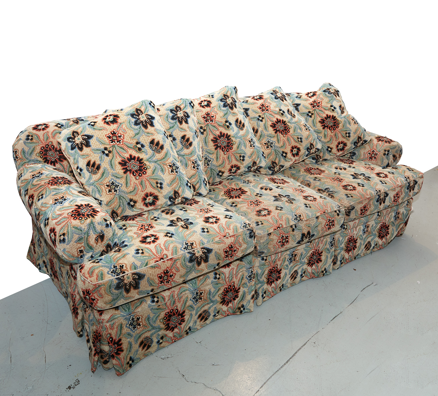 NICE DESIGNER FLORAL UPHOLSTERED