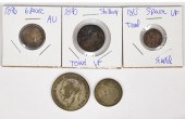 NICE ENGLISH SILVER COINS 1896