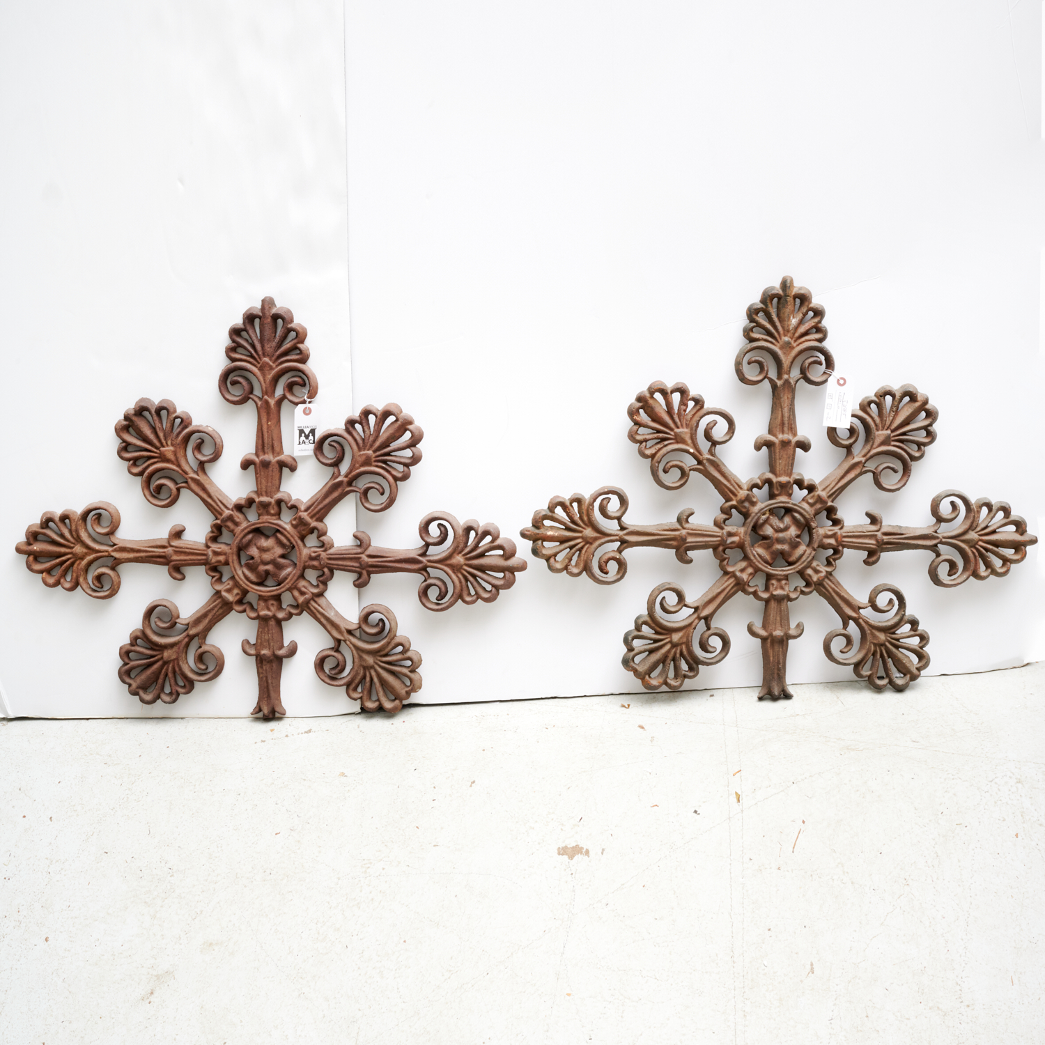NICE PAIR CAST IRON ARCHITECTURAL