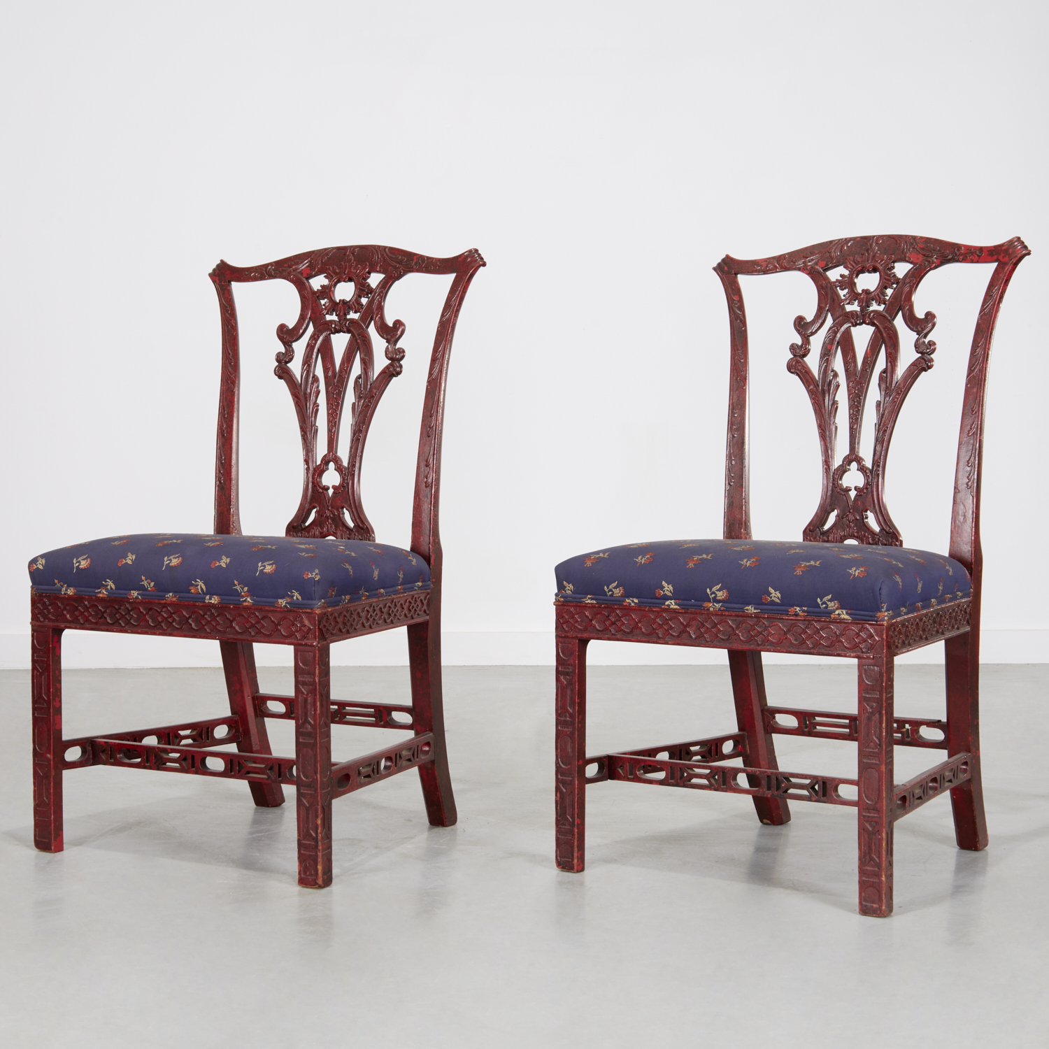 NICE PAIR CHINESE CHIPPENDALE