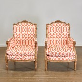 NICE PAIR LOUIS XVI CARVED GIL