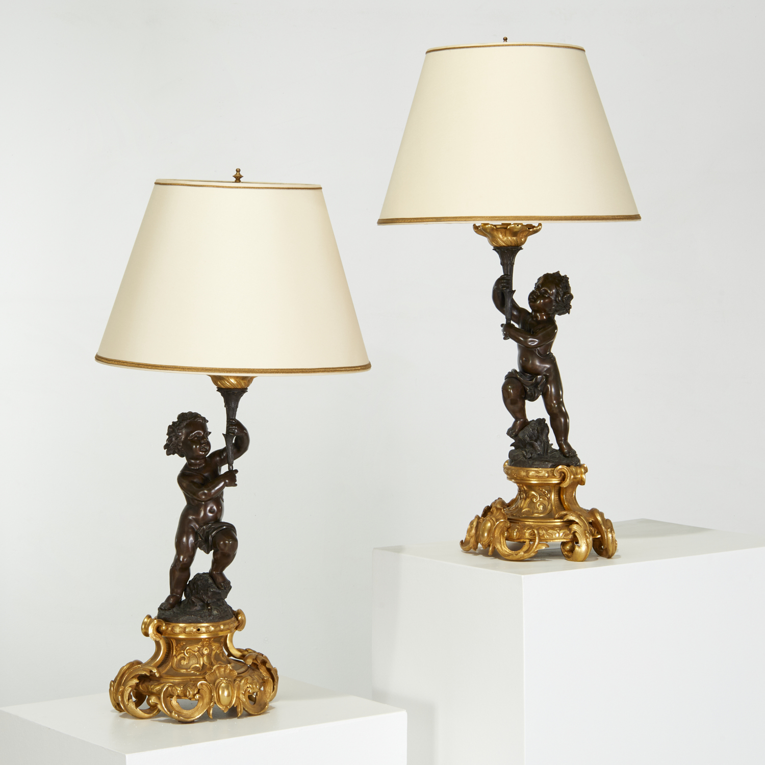 NICE PAIR LOUIS XVI STYLE BRONZE