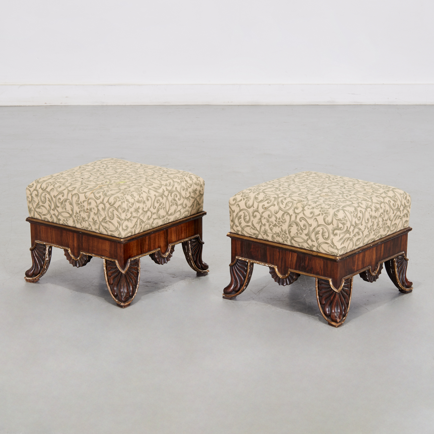 NICE PAIR REGENCY PARCEL GILT