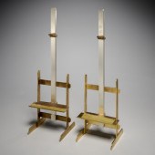NICE PAIR STEEL & BRASS TABLET