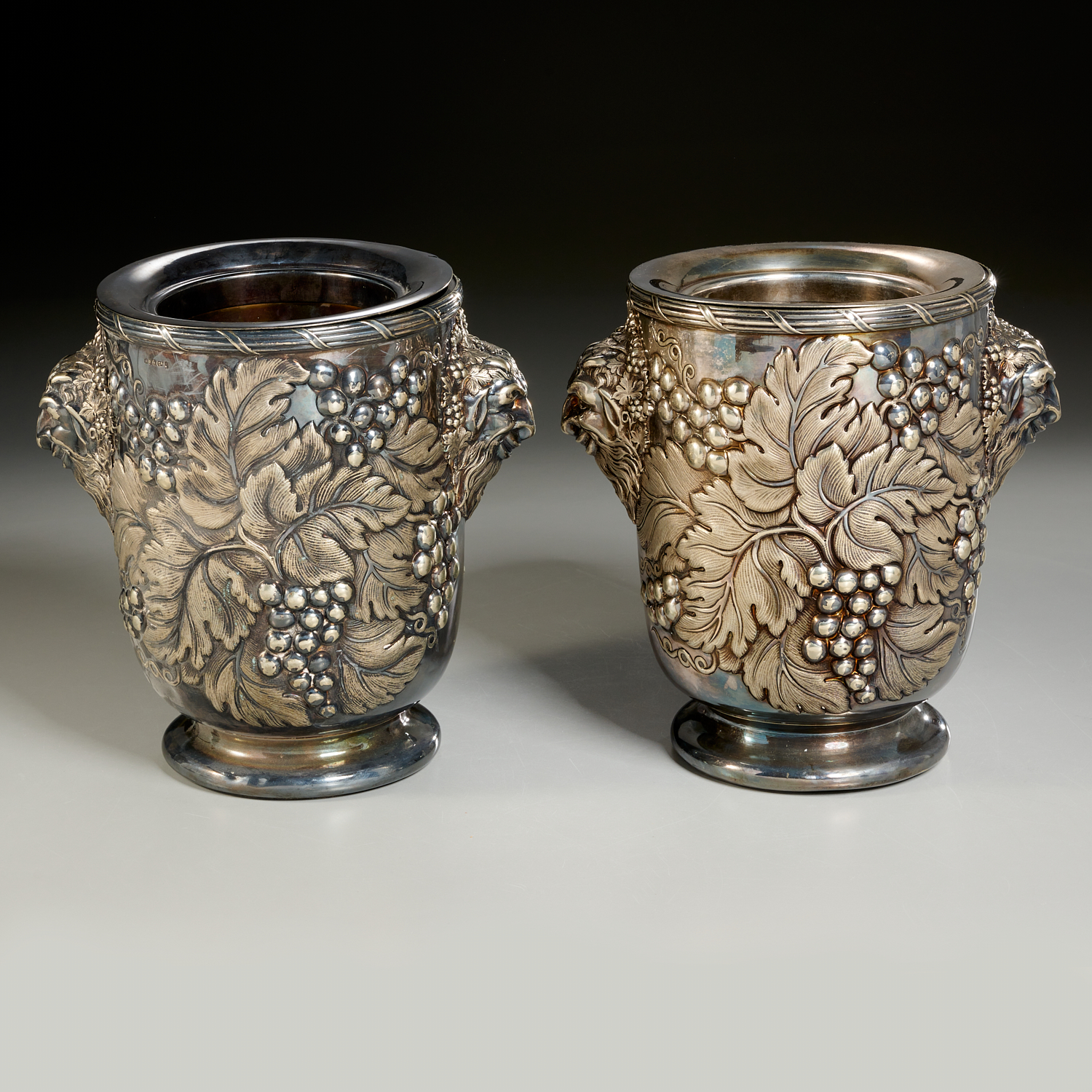 NICE PAIR VICTORIAN SHEFFIELD PLATE