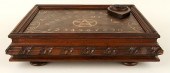 NICELY CARVED CASED WOOD OUIJA