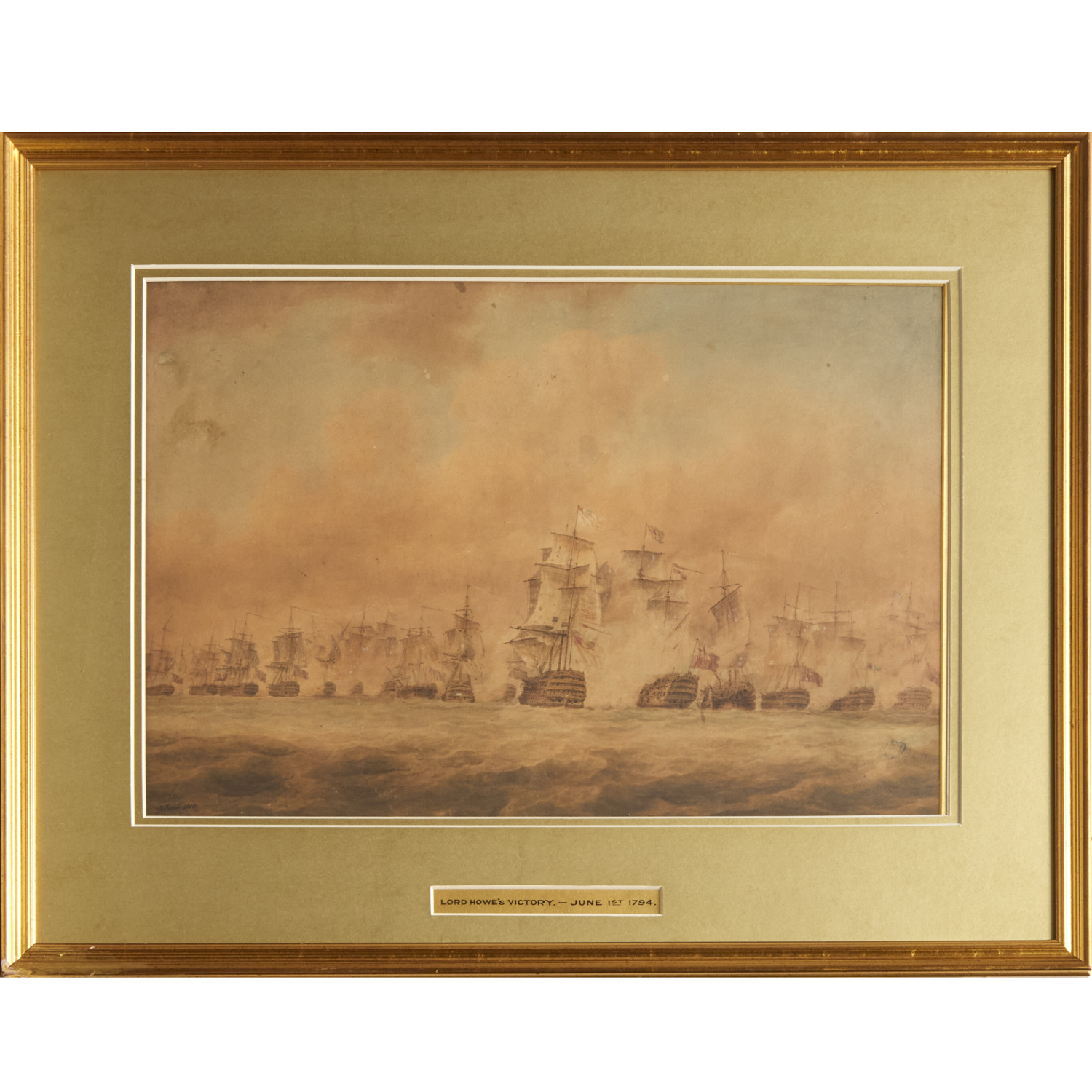 NICHOLAS POCOCK, WATERCOLOR AND
