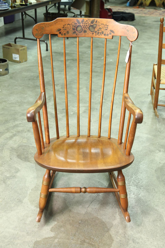 NICHOLS AND STONE ROCKING CHAIR.