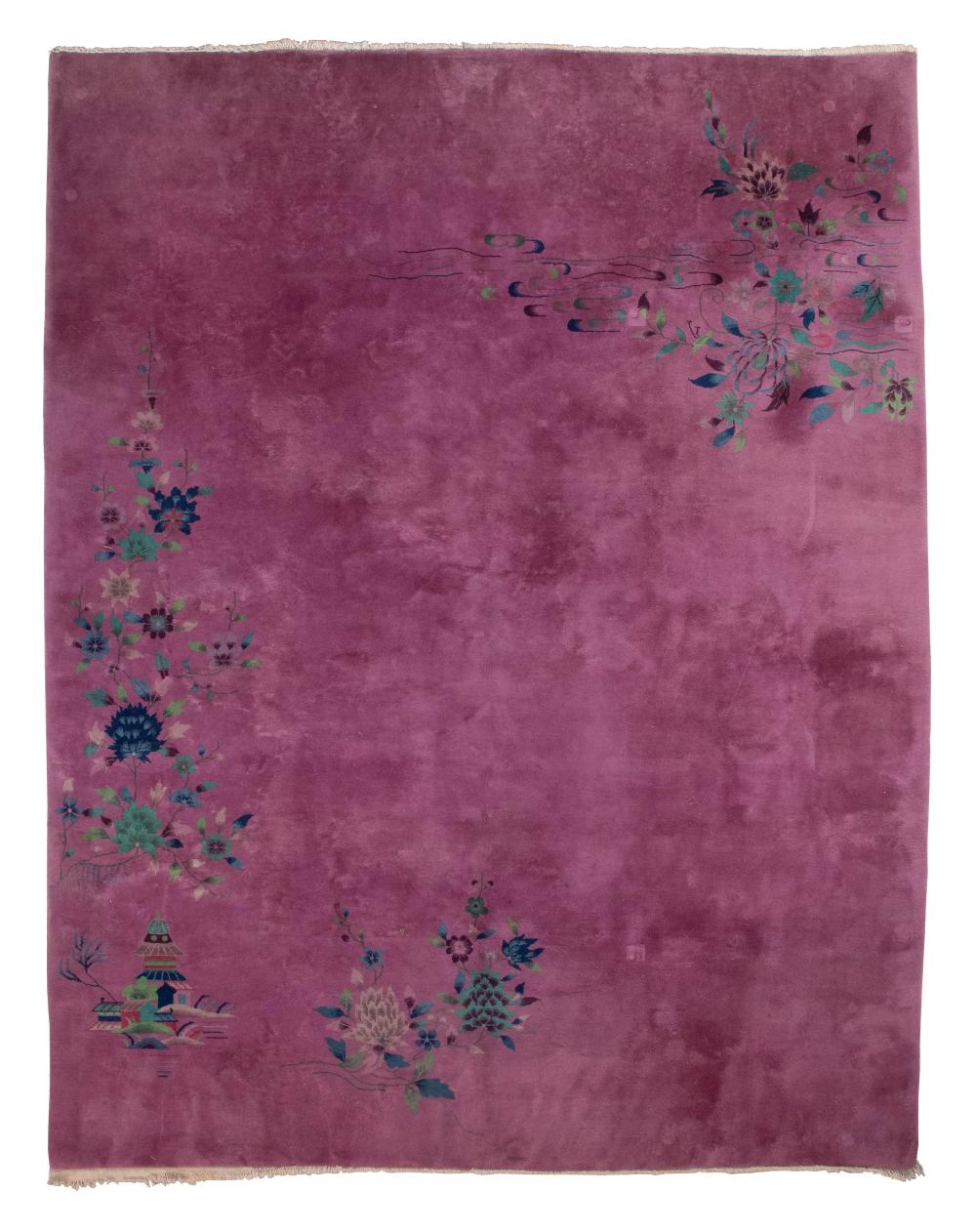 NICHOLS CHINESE RUG: 8’11” X