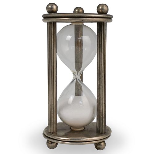 NICKEL PLATED HOURGLASSDESCRIPTION:
