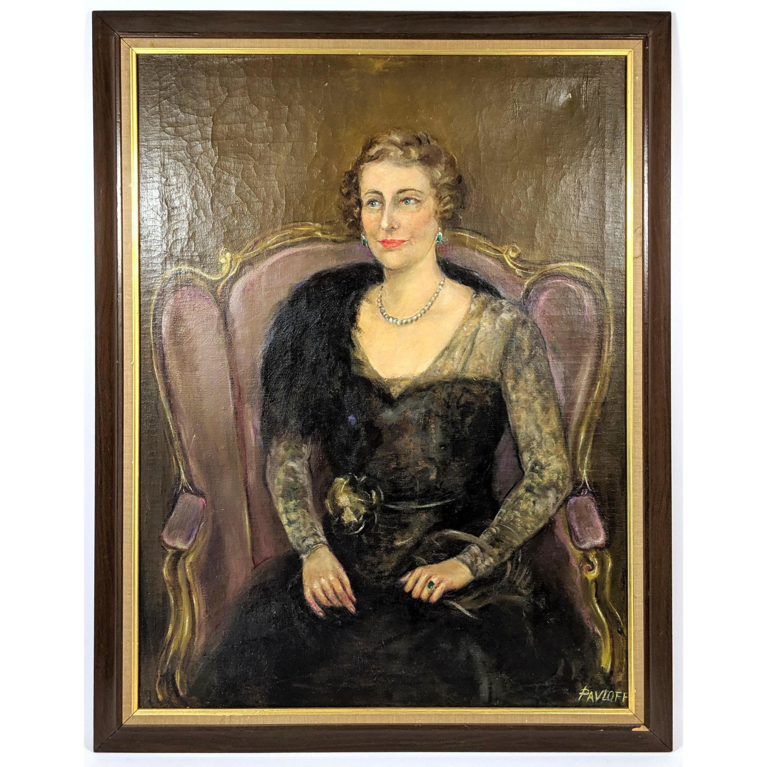 Nickolas Pavloff oil portrait on