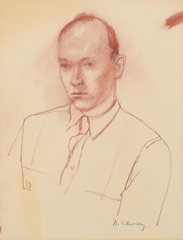 NICOLAI CIKOVSKY DRAWING PORTRAIT