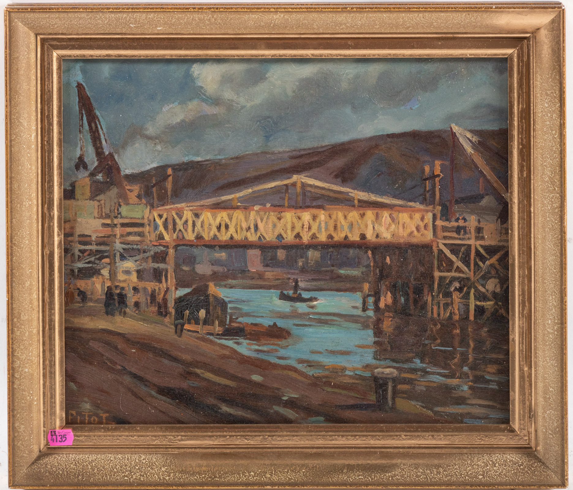 NICOLAS PITOT. IRON BRIDGE OVER A