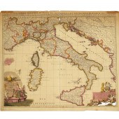 NICOLAS SANSOM, MAP OF ITALY,