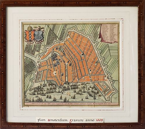 NICOLAS VISSCHER HAND COLORED