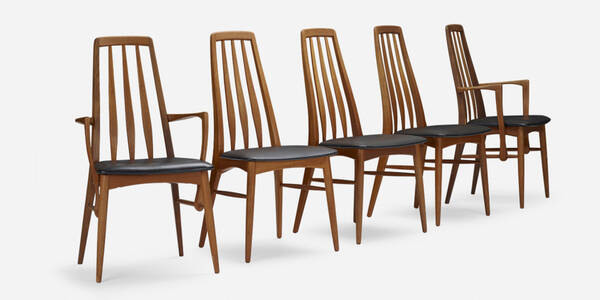 Niels Koefoed. Eva chairs, set of