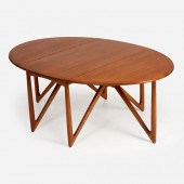 NIELS KOEFOED "OVAL KLAP" TEAK