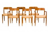 NIELS O. MOLLER, DINING CHAIRS