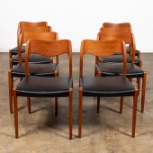 NIELS O. MOLLER, EIGHT TEAK CH