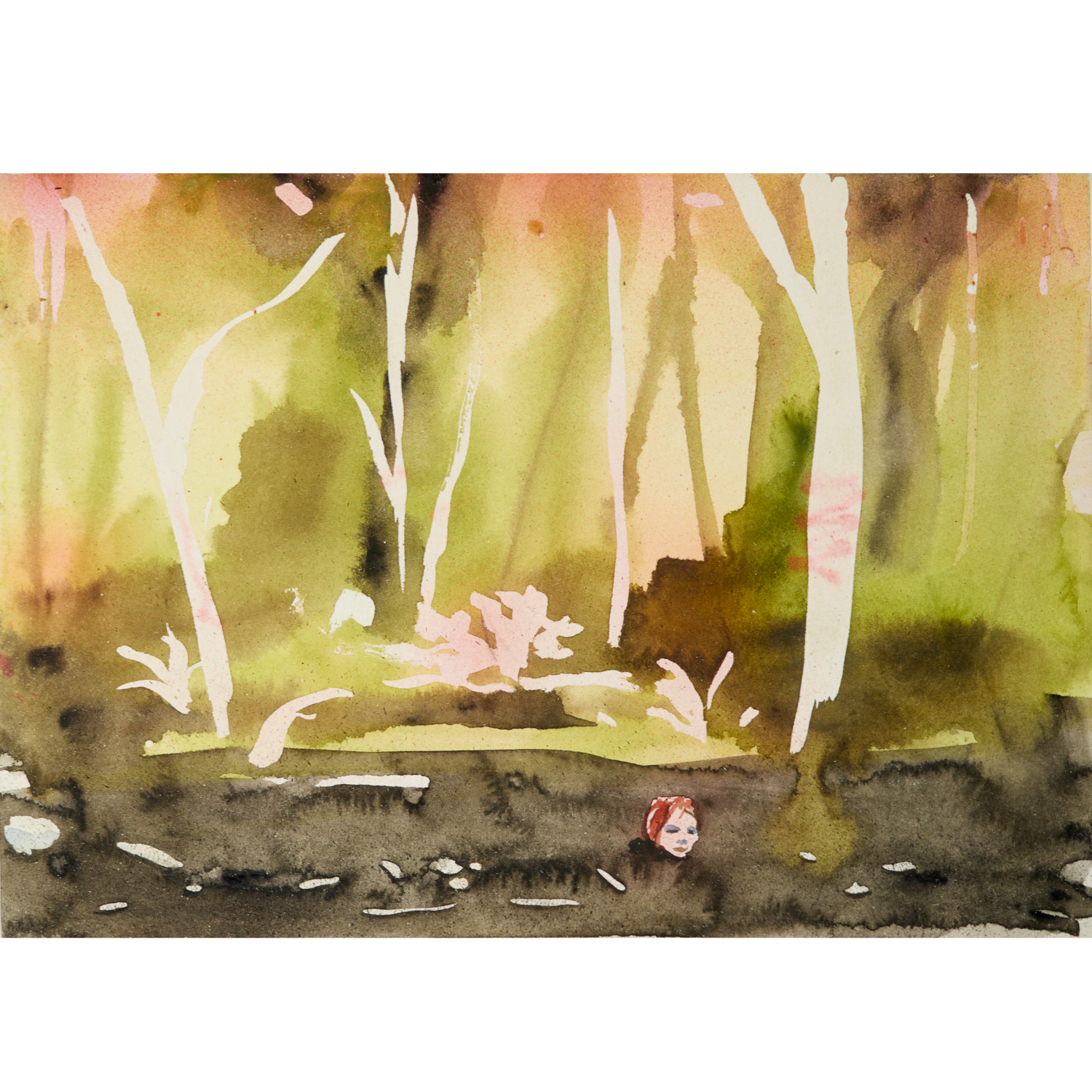 NIGEL COOKE, WATERCOLOR ON PAPER,