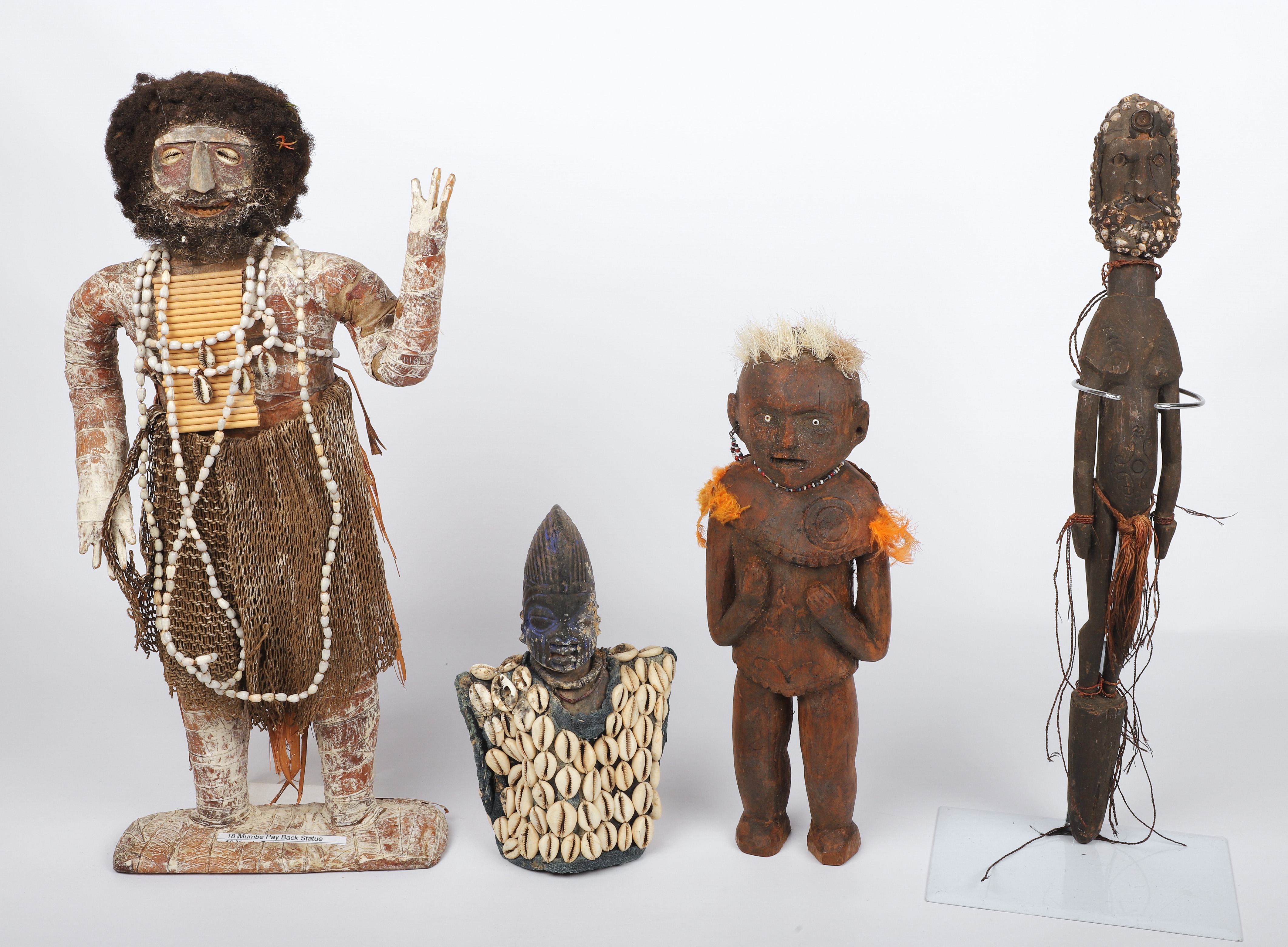 Nigerian and style carved wood