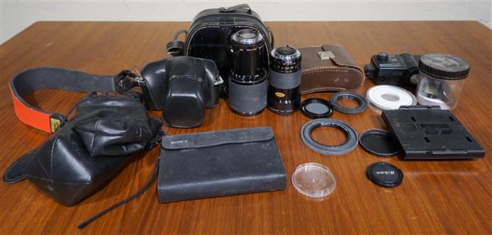 NIKON 35MM CAMERA WITH LENS AND TWO