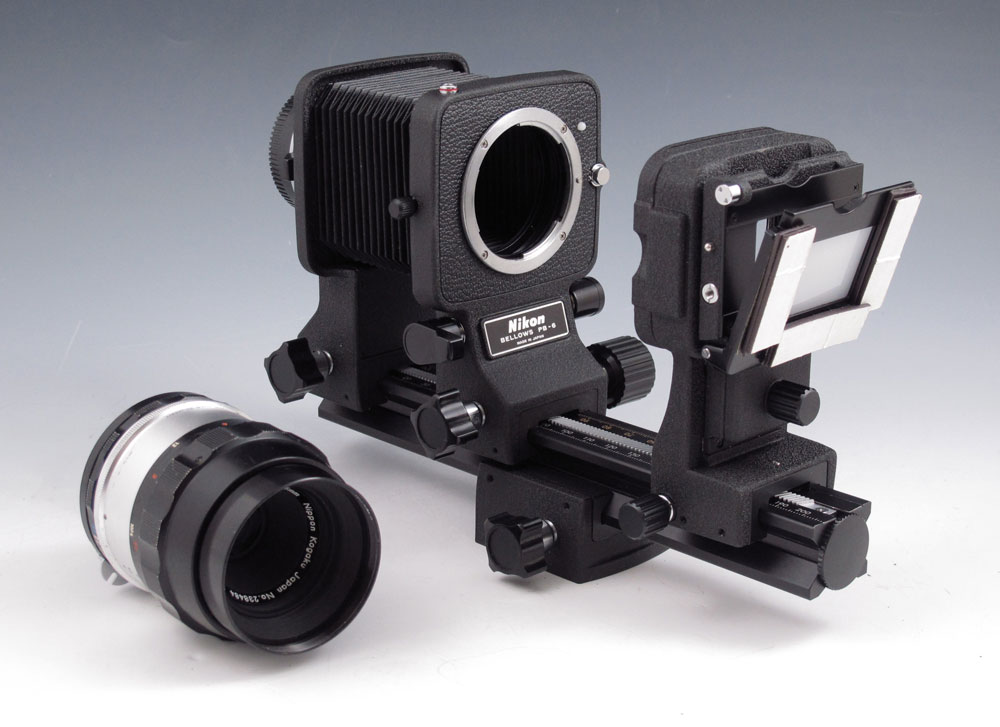 NIKON BELLOWS PB-6 & 55MM LENS: