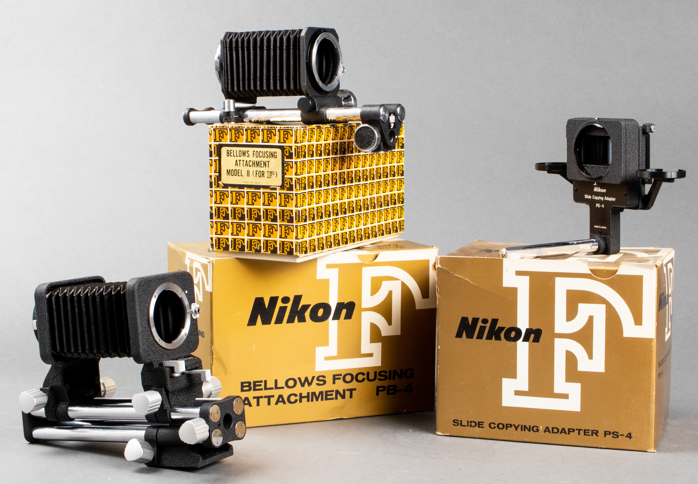NIKON F-MOUNT ATTACHMENTS, GROUP OF