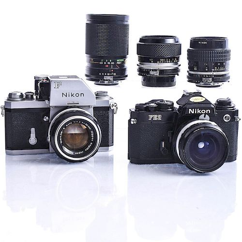 NIKON F; NIKON FE2 BLACK,