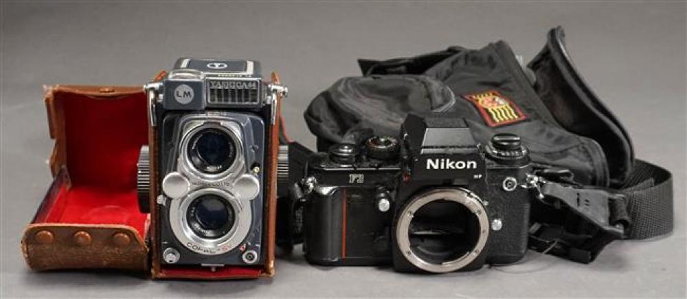 NIKON F3 CAMERA BODY AND YASHICA 44