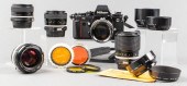 NIKON F3 WITH FIVE NIKON LENSE