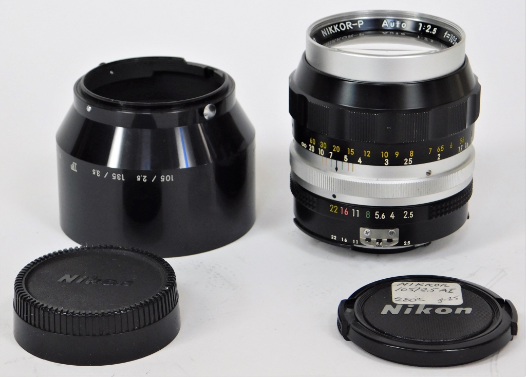 NIKON NIKKOR-P AUTO 105MM F/2.5,