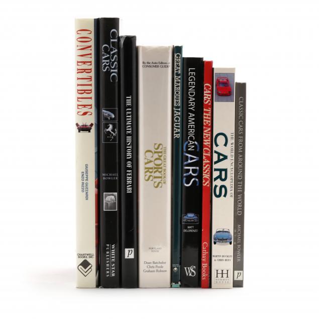 NINE (9) BOOKS ON COLLECTOR CARS To