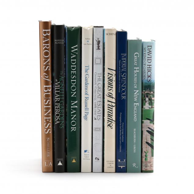 NINE (9) LARGE FORMAT BOOKS ON
