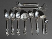NINE AMERICAN STERLING SILVER