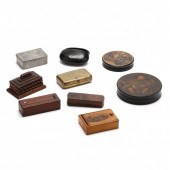 NINE ANTIQUE CONTINENTAL SNUFF