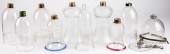 NINE ANTIQUE GLASS LIGHTING SH