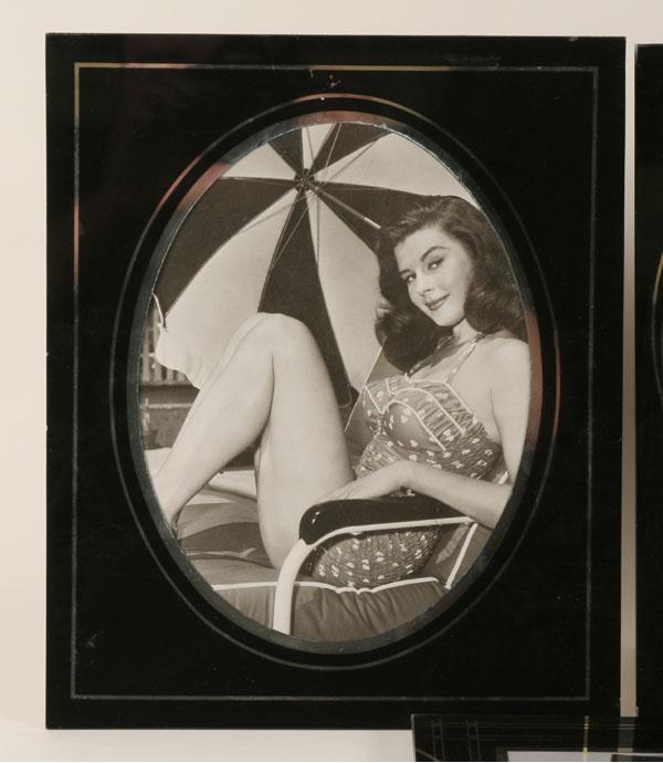 Nine Art Deco frames including