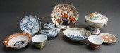 NINE ASIAN PORCELAIN TABLE ART