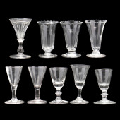 NINE ASSORTED ANTIQUE CORDIAL