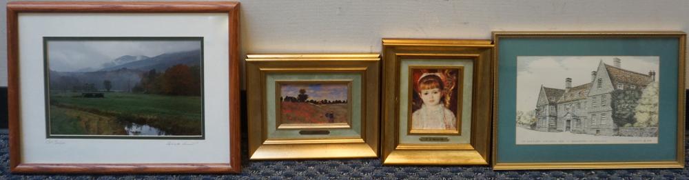NINE ASSORTED FRAMED OFFSET AND
