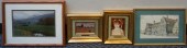 NINE ASSORTED FRAMED OFFSET AN