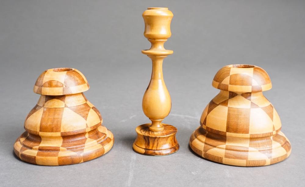 NINE ASSORTED FRUITWOOD MARQUETRY