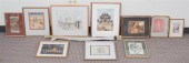NINE ASSORTED INDIAN WORKS OF