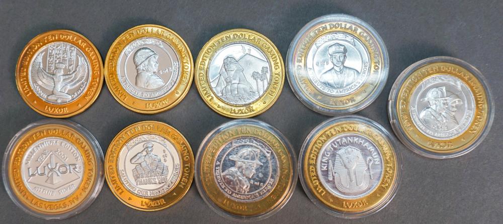 NINE ASSORTED LUXOR .999 FINE