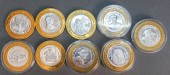 NINE ASSORTED LUXOR .999 FINE