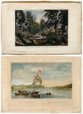 Nine assorted prints: View fro